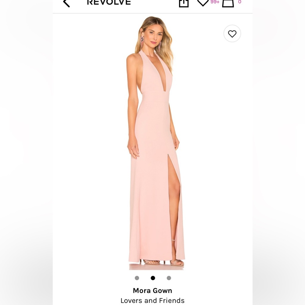 Lovers and Friends pink gown